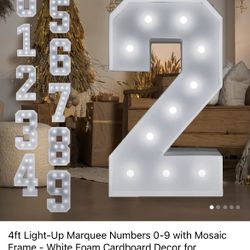 Marquee Party Numbers