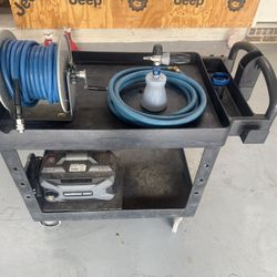 Car Pressure Washer Setup
