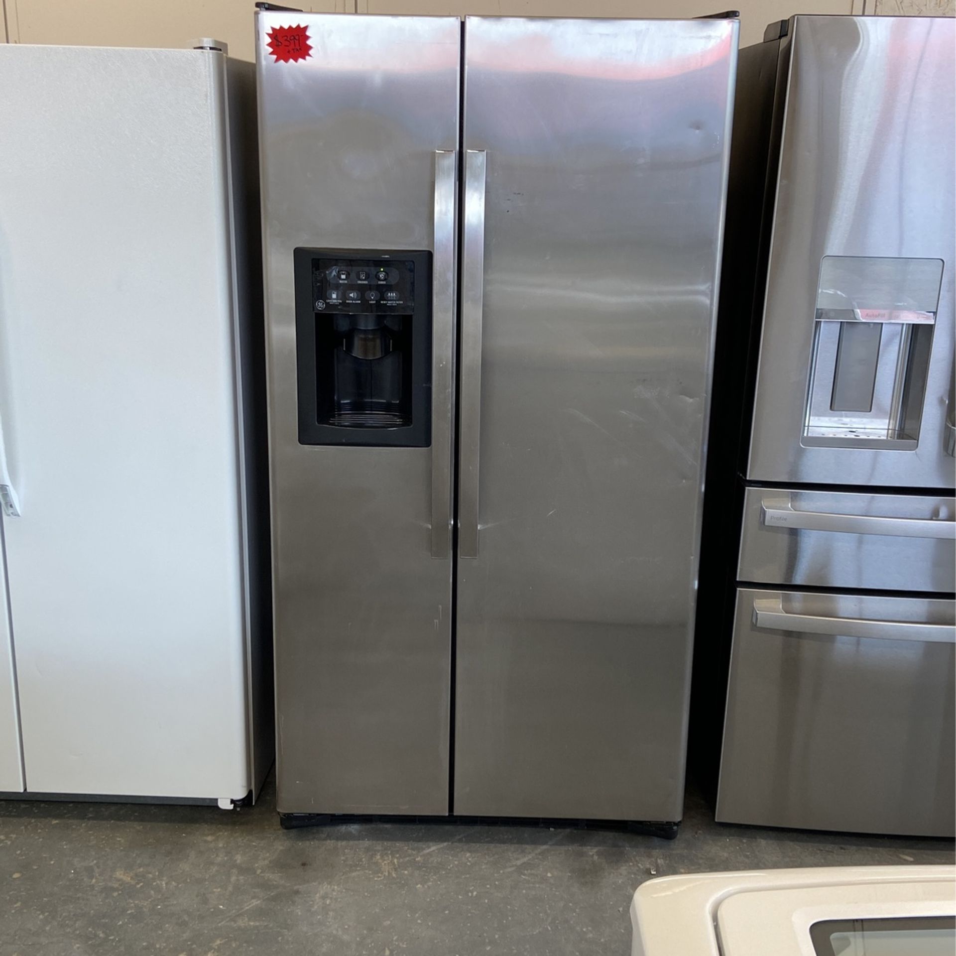 STAINLESS STEEL SIDE BY SIDE REFRIGERATOR
