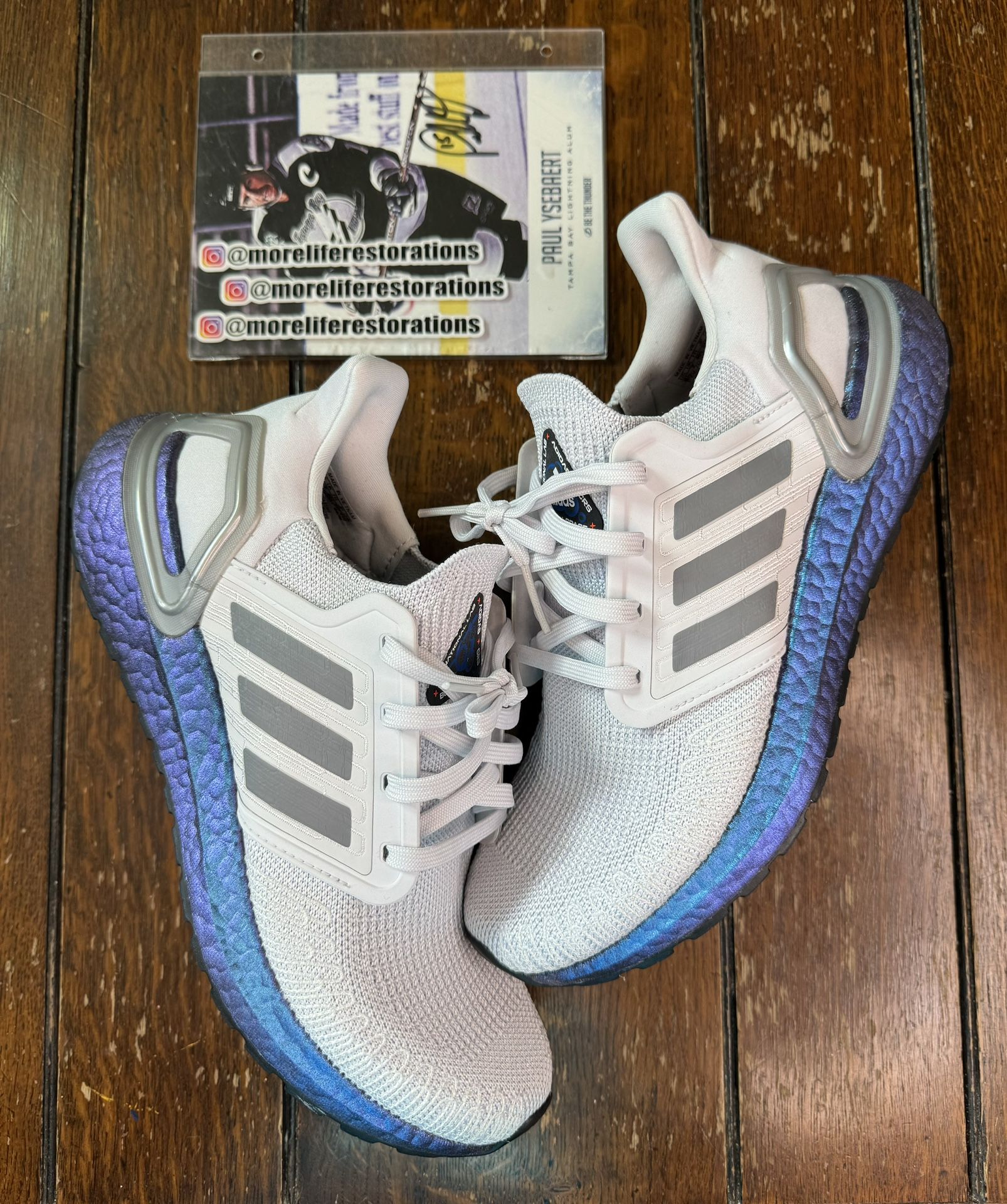 Size 8.5 Women’s - adidas UltraBoost 20 'Blue Boost' Worn 1x No Box