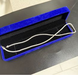 Moissanite necklace , 20 inches