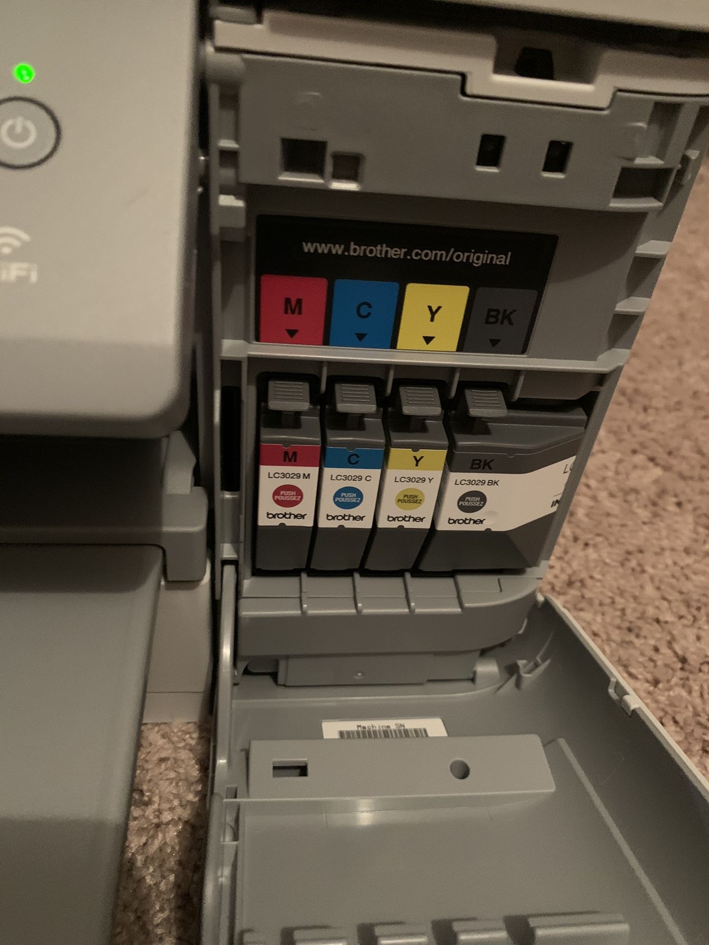 Brother MFCJ5830DW AllinOne Color Inkjet Printer, Wireless