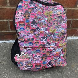 LOL Surprise black and pink backpack