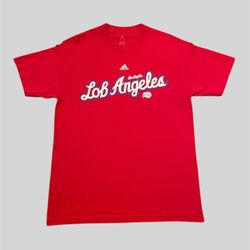 Los Angeles Clippers “Lob City” vintage adidas red T shirt Size Large 