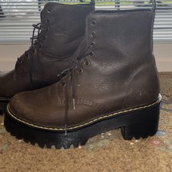 Dr. Martens Leather Boots Size 8