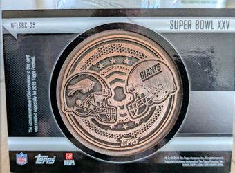 Topps Commemorative Superbowl #25
