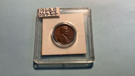 U.S. 1968-s Lincoln penny with errors.