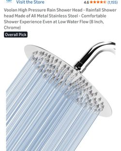 NEW METAL 8" RAINFALL SHOWER HEAD