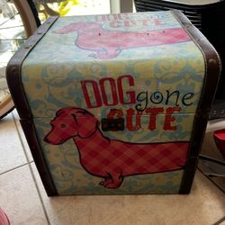 Dog Storage Pink Trash Can And Storage Box 