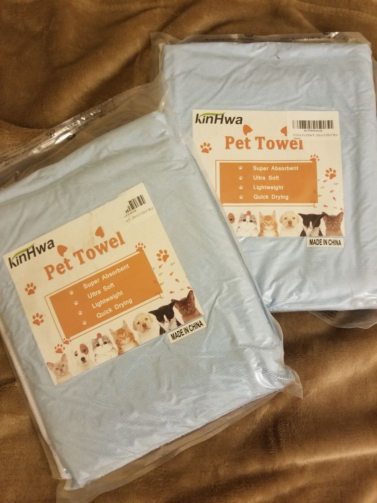 Super Absorbent/Soft Pet Towel x2