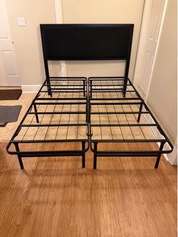 Queen bed frame and headboard