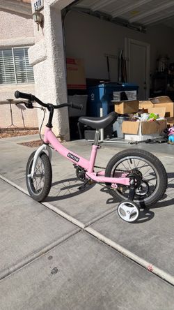 Barley Used - Ohiik Balance Bike 2 In 1 For Kids 3 4 5 6 7 Years Old,Balance To Pedals Bike,12 Inch Kids Bike,With Pedal Kit,Training Wheels
