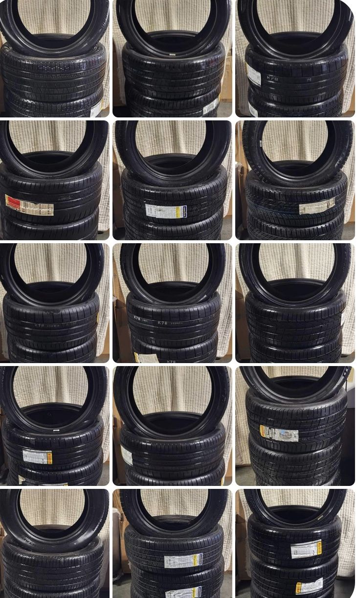 Brand New tire sets. Pirelli , Michelin, continental