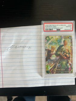 Bubble zoro PSA 10
