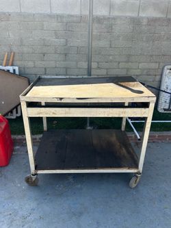 Metal tool cart