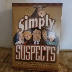 Spy Alley Simply Suspects Board Game of Suspicion Betrayal New Sealed 8 - Adult