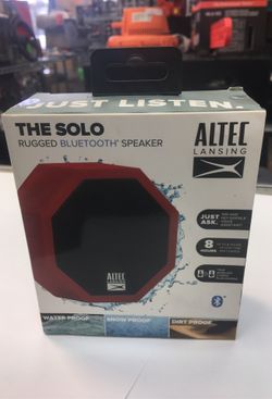 ALTEC Lansing Solo rugged Bluetooth speaker new in box waterproof snow proof dirt proof