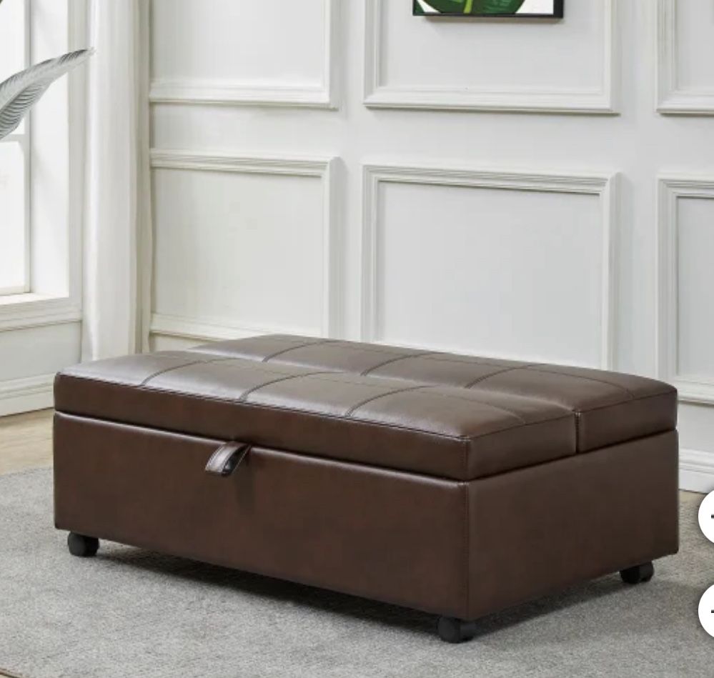 Emorie Sleeper Ottoman Brown