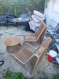 Patio chairs and table
