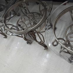 $170 Three Piece Iron Table Set 