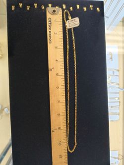 14k rope necklace