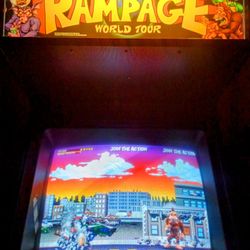 1997 Midway Rampage World Tour Commercial Arcade Machine 