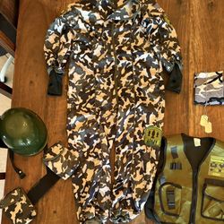 Boys Costume - Army W/ Accessories 
