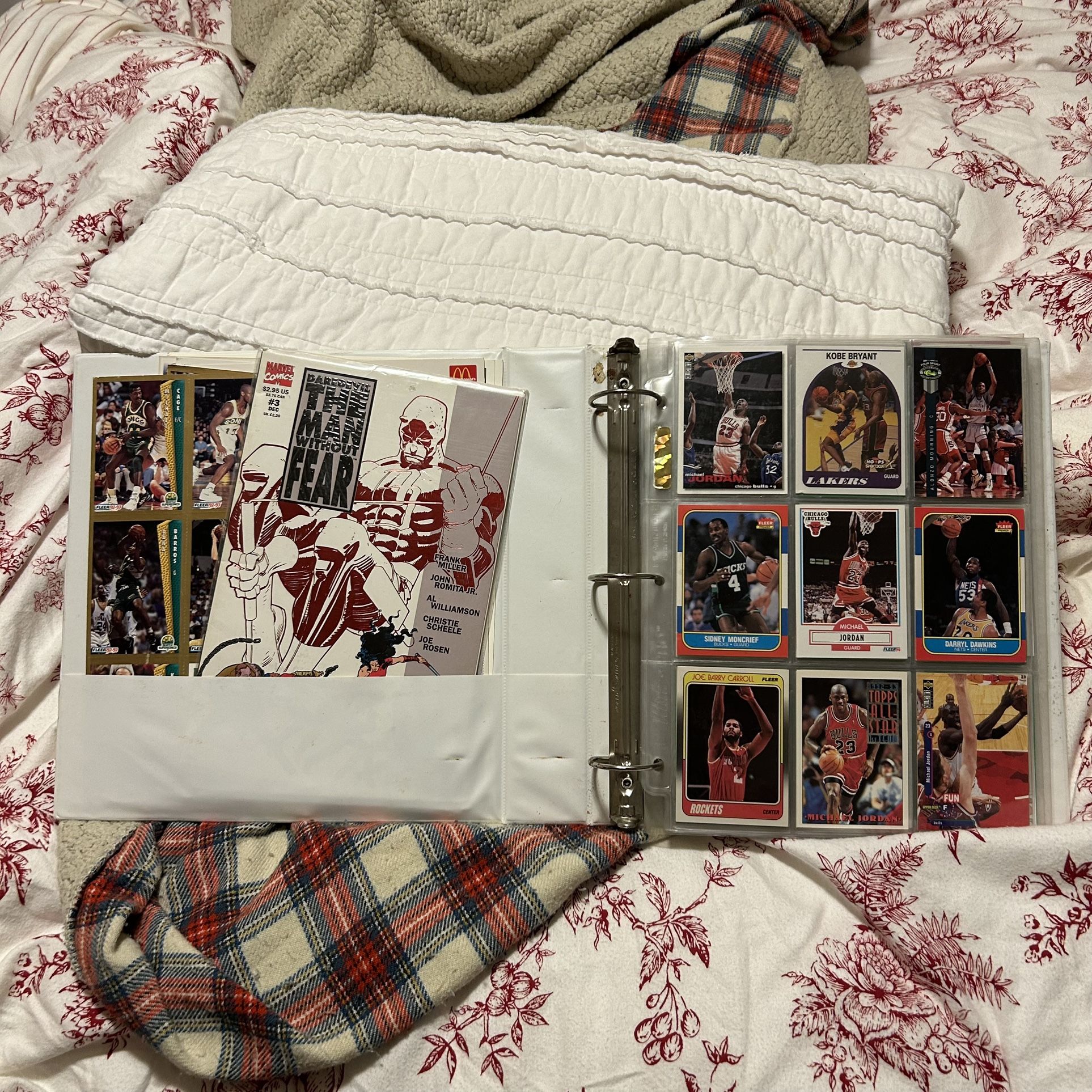 Vintage Michael Jordan basketball old Sports Cards binder 70s 80s lot collection