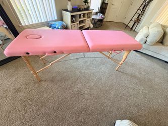 Portable Pink Massage Table / Lash Bed