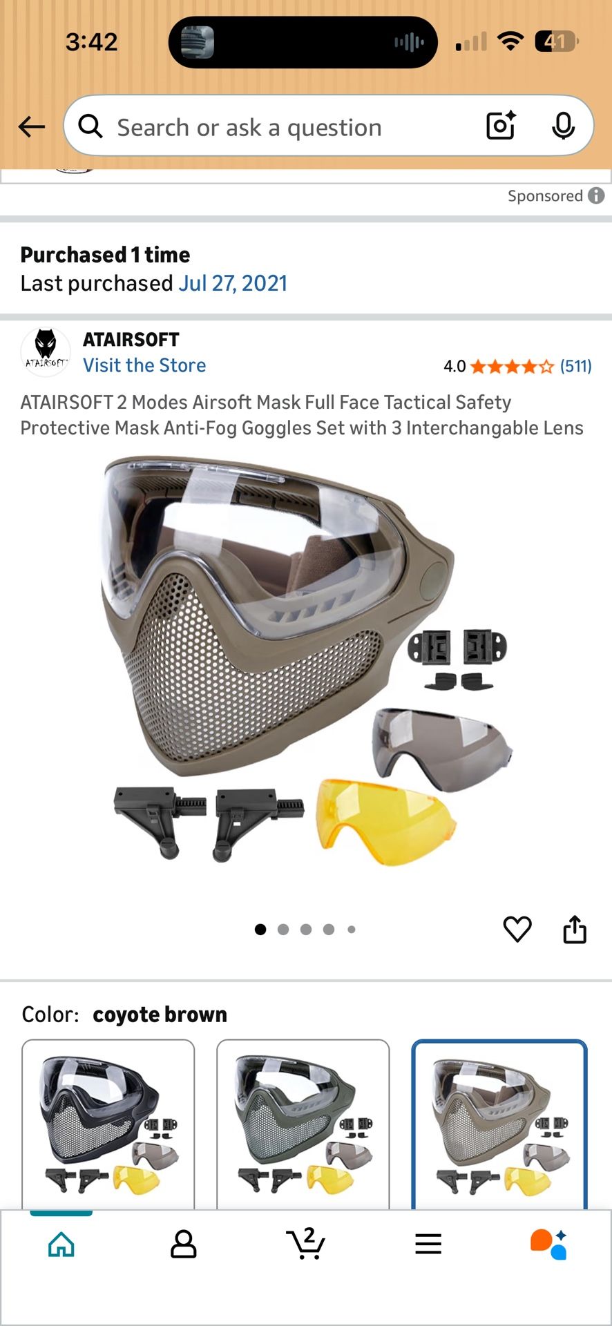 Pilot Mask Airsoft
