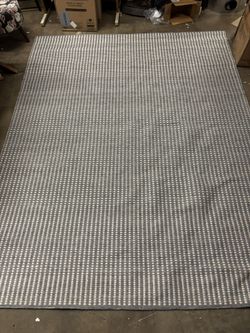 New 8’ x 10’ Indoor Ivory/Steel Area Rug