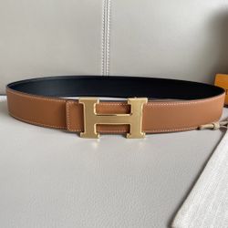 Herme*s Men’s Brown Belt New 