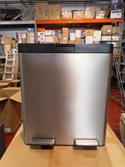 Kohler Stainless Steel Dual Pedal Trash Can