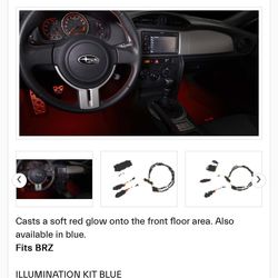 BRZ/FRS/GT86 Footwell Illumination Kit (Blue Led)mm
