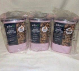 3-Pack Ello Airtight Pantry Perfection 9 Cup Plastic Canister Cashmere Pink
