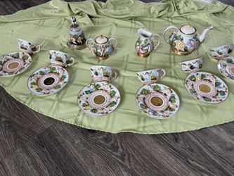 Antique Original Italian Capodemonte Coffee Set