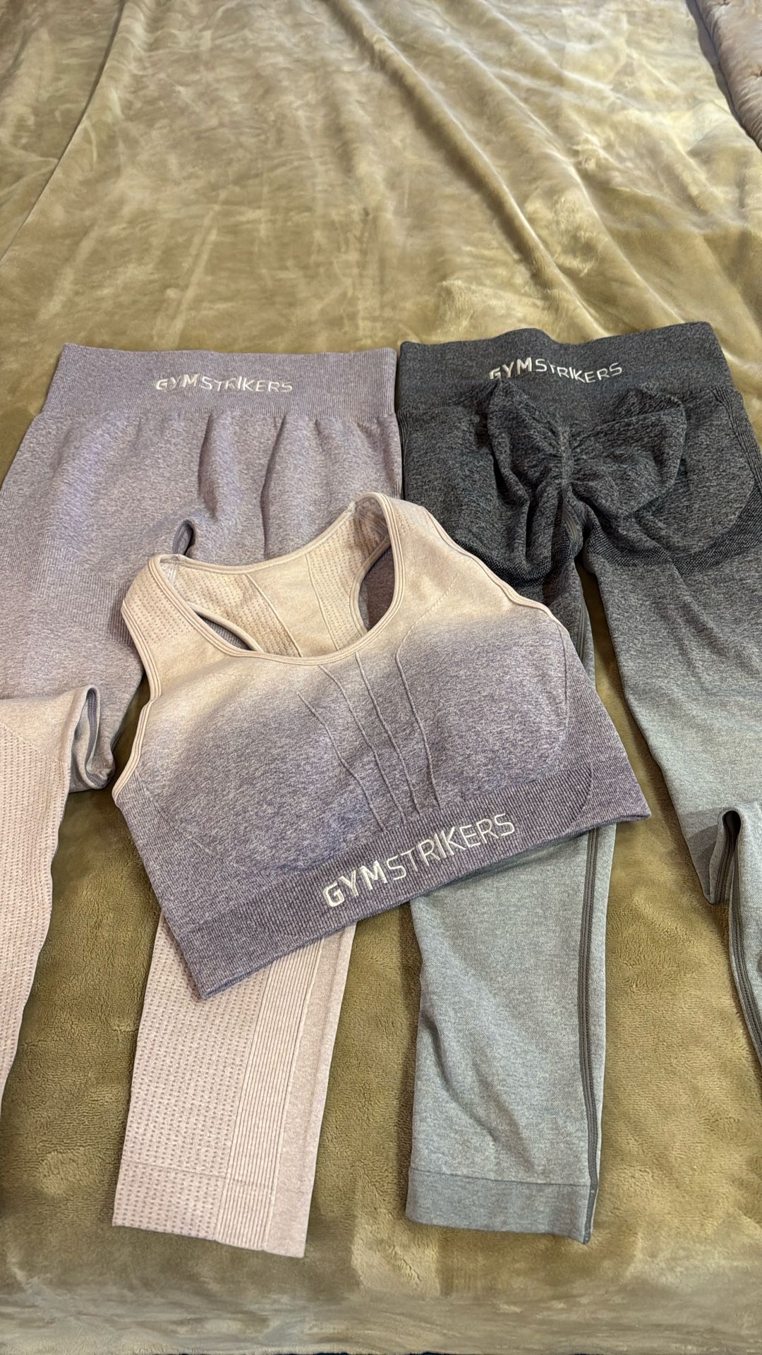 Gym strikers Work Out Top And 2 Pairs Of Pants Size Large $50 OBO