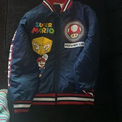 Nintendo Super Mario Bros Boys Bomber Jacket