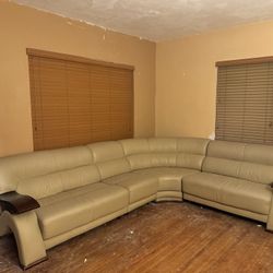 Leather Sectional 