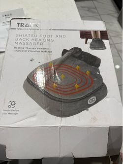 TRAKK Shiatsu Foot & Back Heating Massager – Brand New – $40