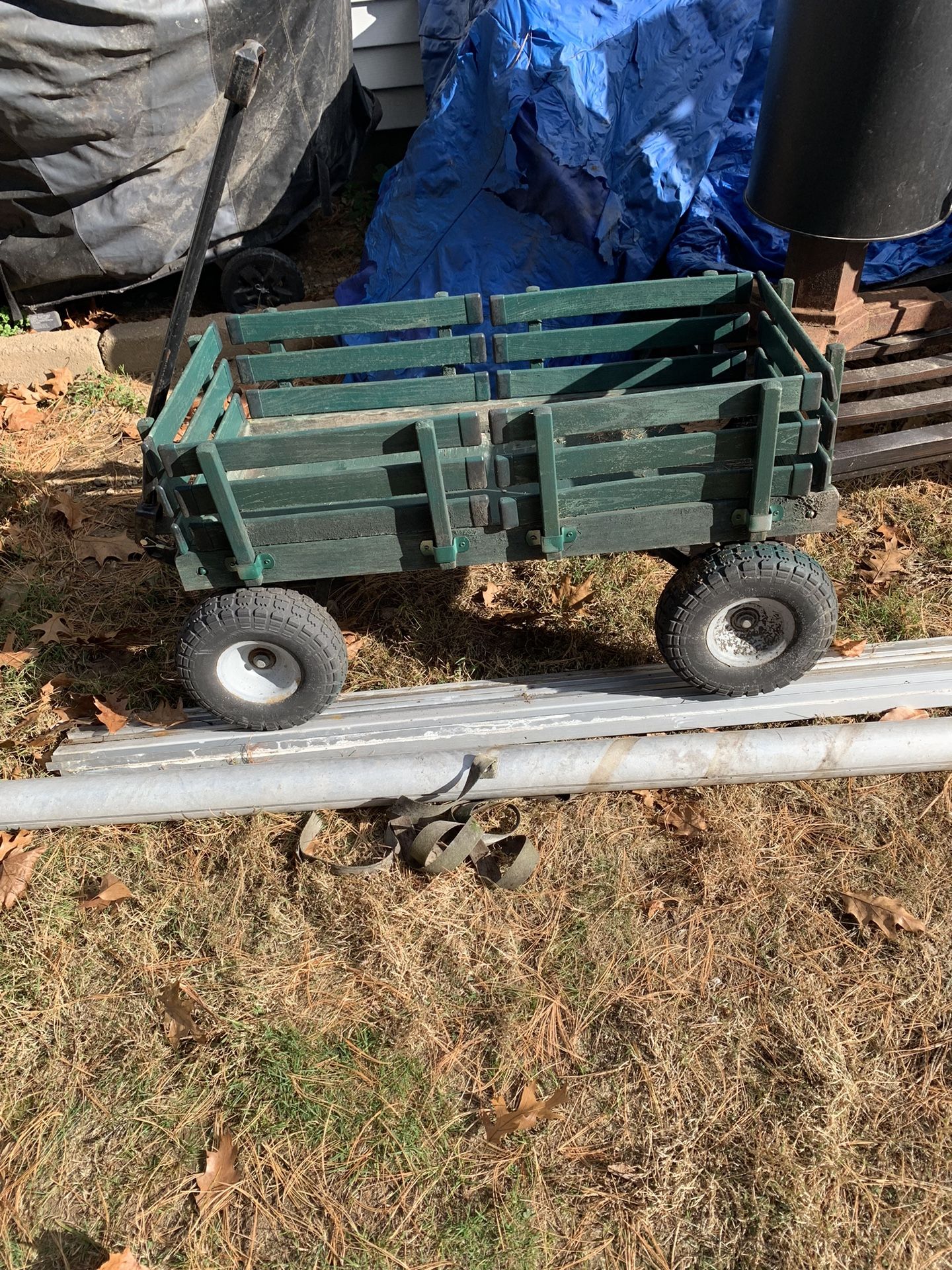 Kids Wagon Rubber Pneumatic Tires & Wood