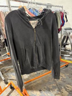 BDG Charcoal Zip-Up Hoodie