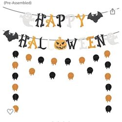 Happy Halloween Banner $5 Brand New 
