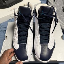 Jordan 13 Retro Obsidian Powder Blue White