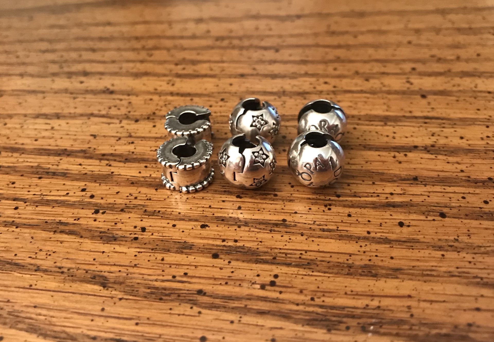 Pandora bracelet clips (charms)