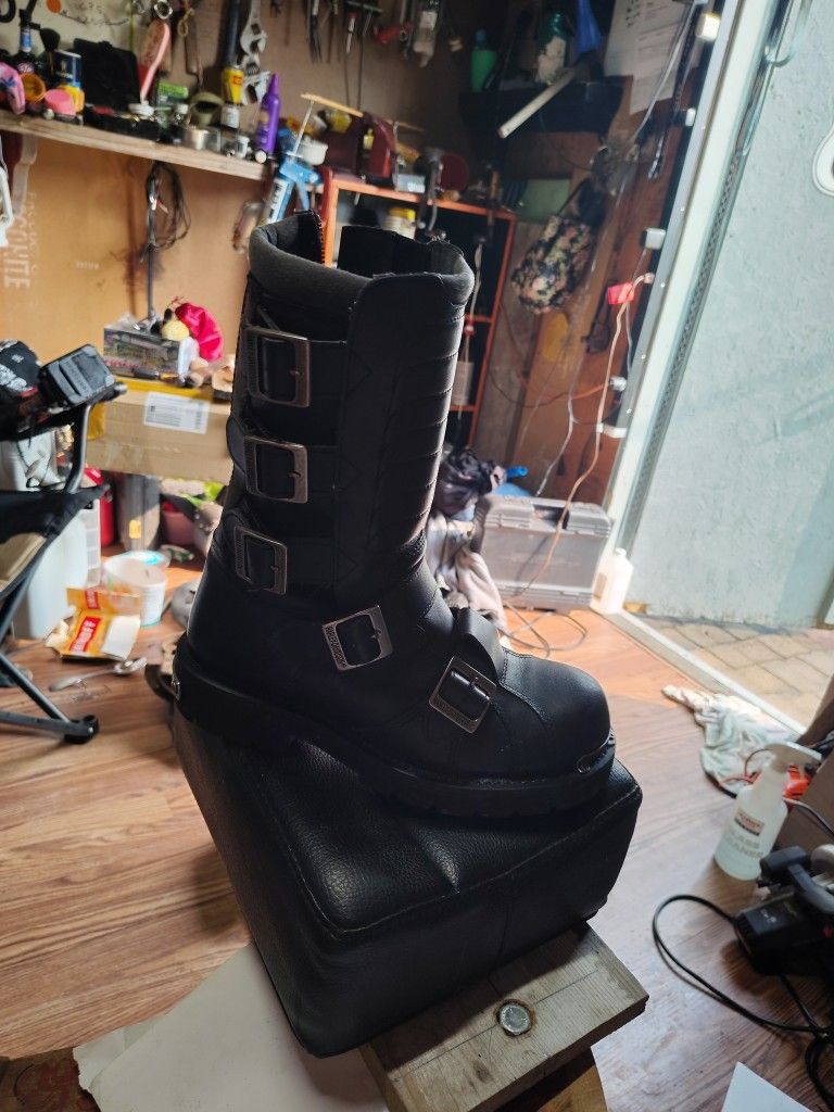 Men's Harley Davidson Side Light Leather Boots