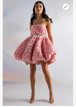ICONIC FASHION FLORAL EMBELLISHED DRESS