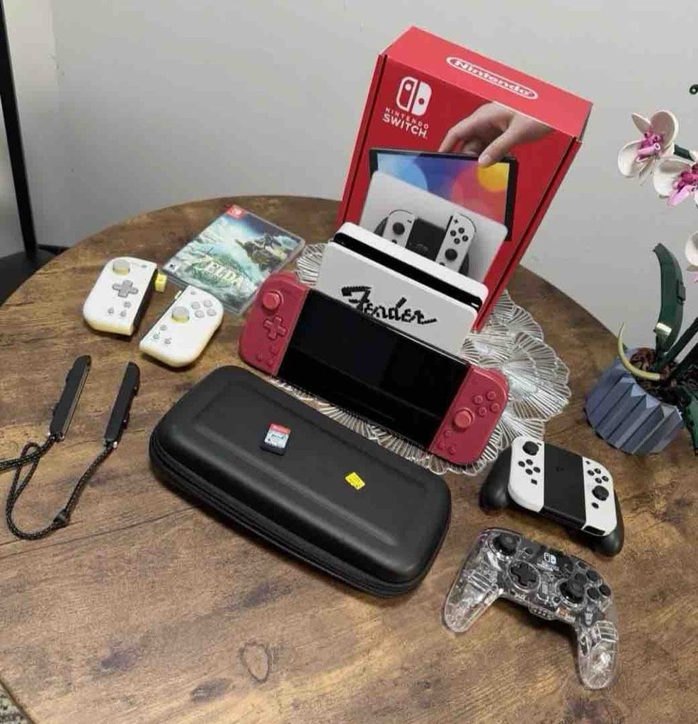 Switch OLED Console Bundle With Games Joycon Extra And Accessories