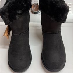 NEW Fur collar boot women size 9 