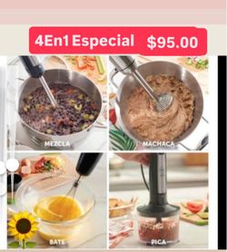Batidora Manual 4En1 Muele Machaca Bate Y Pica Especial $95.00 Princess House Ventas Finales